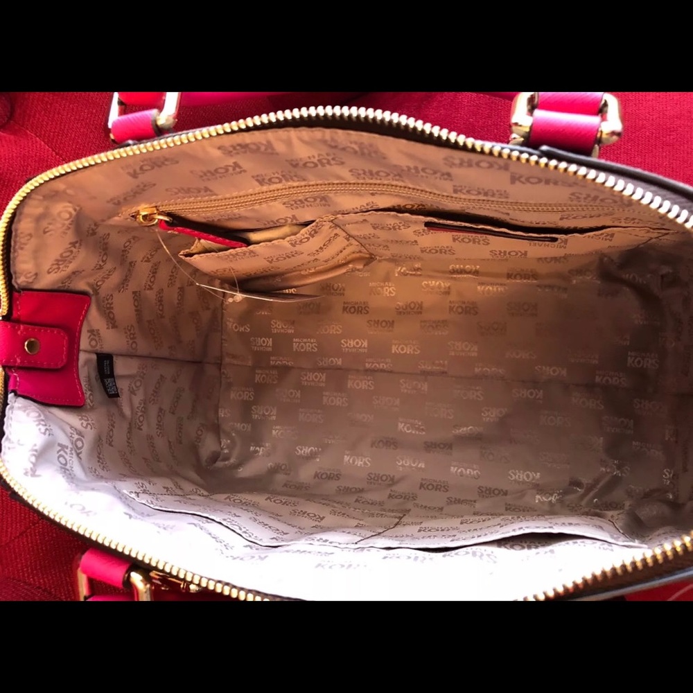 🌷MICHAEL KORS Large Brown Ultra Pink Satchel Set - Picture 7 of 8